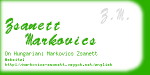 zsanett markovics business card